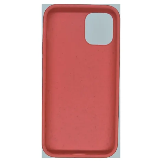 Husa Bio SILKASE pentru  iPhone 12 Mini, biodegradabila, culoare rosu, plastic cauciucat (iPhone 12 Mini, H0623) by www.silkase.ro
