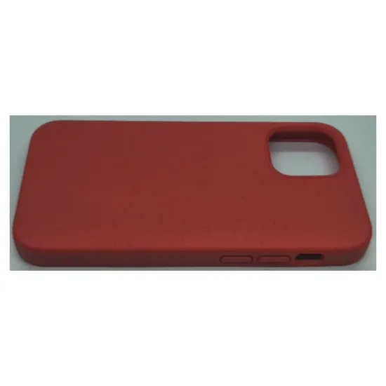Husa Bio SILKASE pentru  iPhone 12 Mini, biodegradabila, culoare rosu, plastic cauciucat (iPhone 12 Mini, H0623) by www.silkase.ro