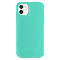 Husa Bio SILKASE pentru  iPhone 12 Mini, biodegradabila, culoare verde menta, plastic cauciucat