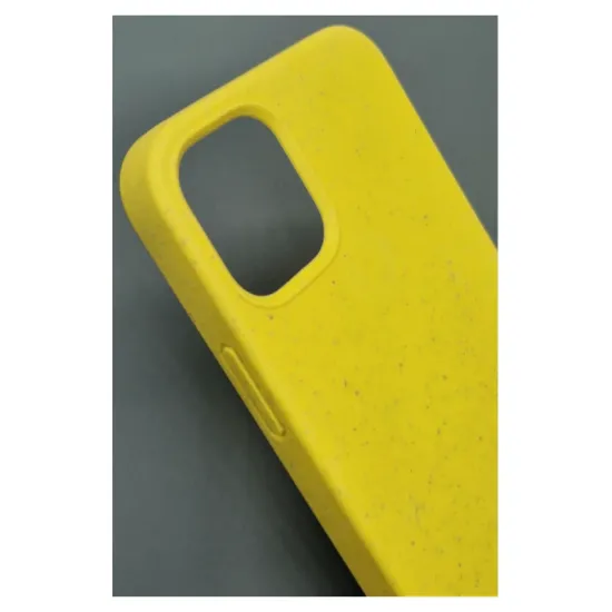 Husa Bio SILKASE pentru iPhone 12 Mini, biodegradabila, culoare galben, plastic cauciucat (SILKASE, iPhone 12 Mini) by www.silkase.ro Husa Bio SILKASE pentru iPhone 12 Mini, biodegradabila, culoare galben, plastic cauciucat (iPhone 12 Mini, H0626) by www.silkase.ro