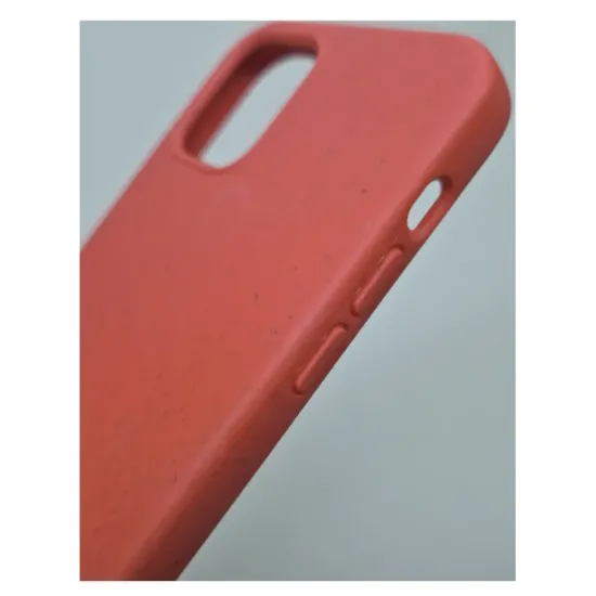 Husa Bio SILKASE pentru  iPhone 12 Pro Max, biodegradabila, culoare rosu, plastic cauciucat (iPhone 12 Pro Max, H0635) by www.silkase.ro
