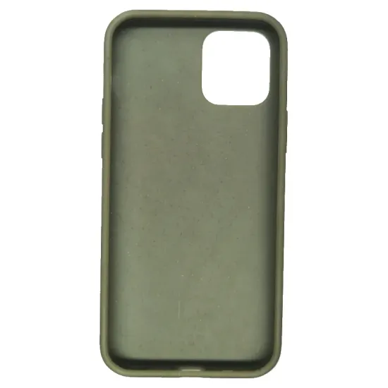Husa Bio SILKASE pentru  iPhone 12/12 Pro, biodegradabila, culoare verde inchis, plastic cauciucat (iPhone 12, H0631) by www.silkase.ro