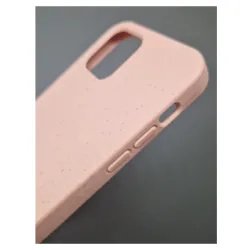 Husa Bio SILKASE pentru iPhone 12/12 Pro, biodegradabila, culoare roz, plastic cauciucat Husa Bio SILKASE pentru iPhone 12/12 Pro, biodegradabila, culoare roz, plastic cauciucat