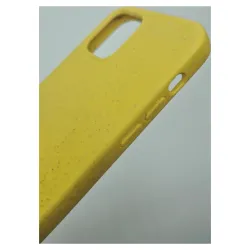Husa Bio SILKASE pentru iPhone 12/12 Pro, biodegradabila, culoare galben, plastic cauciucat Husa Bio SILKASE pentru iPhone 12/12 Pro, biodegradabila, culoare galben, plastic cauciucat