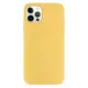 Husa Bio SILKASE pentru  iPhone 12 Pro Max, biodegradabila, culoare galben, plastic cauciucat (iPhone 12 Pro Max, H0638) by www.silkase.ro