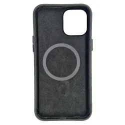 Husa alcantara SILKASE pentru iPhone 12 Pro Max, culoare negru