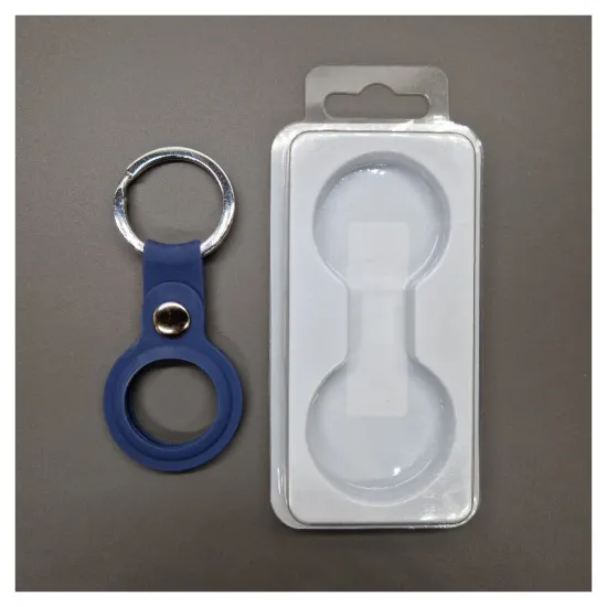 Husa SILKASE Apple Airtag, albastru navy, silicon (AirTag, H0682) by www.silkase.ro