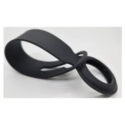 Husa SILKASE Loop Apple Airtag, negru, silicon