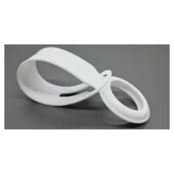 Husa SILKASE Loop Apple Airtag, alb, silicon