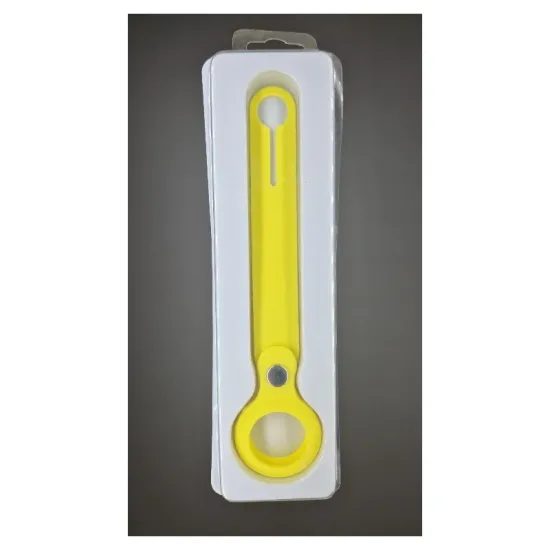 Husa SILKASE Loop Apple Airtag, galben, silicon (AirTag, H0695) by www.silkase.ro