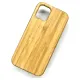 Husa SILKASE Wood pentru iPhone 12 Mini, Hybrid silicon/lemn deschis (iPhone 12 Mini, H0732) by www.silkase.ro