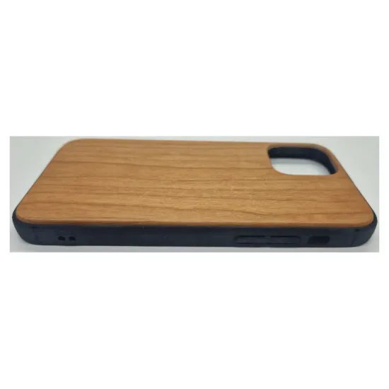 Husa SILKASE Wood pentru iPhone 12/12 Pro, Hybrid silicon/lemn deschis (iPhone 12, H0733) by www.silkase.ro