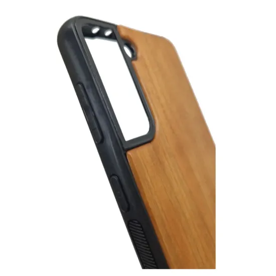 Husa SILKASE Wood pentru Samsung S21 Plus, Hybrid silicon/lemn deschis (Telefoane Samsung, H0736) by www.silkase.ro