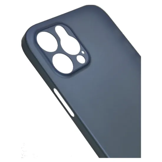Husa 0.3mm Apple iPhone 12 Pro Max, SILKASE, subtire, culoare albastru deschis, plastic mat (iPhone 12 Pro Max, H0763) by www.silkase.ro