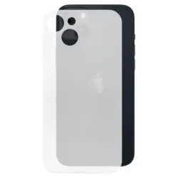 Husa 0.3mm pentru iPhone 13, SILKASE, subtire, culoare alb/transparent, plastic mat Husa 0.3mm pentru iPhone 13, SILKASE, subtire, culoare alb/transparent, plastic mat