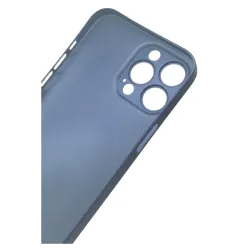 Husa 0.3mm Apple iPhone 13 Pro Max, SILKASE, subtire, culoare albastru pacific, plastic mat Husa 0.3mm Apple iPhone 13 Pro Max, SILKASE, subtire, culoare albastru pacific, plastic mat