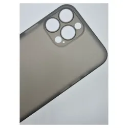 Husa 0.3mm pentru iPhone 13 Pro, SILKASE, subtire, culoare gri, plastic mat
