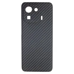 Husa fibra carbon SILKASE pentru Xiaomi Mi 11 Pro, aramid kevlar, negru Husa fibra carbon SILKASE pentru Xiaomi Mi 11 Pro, aramid kevlar, negru