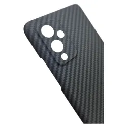 Husa fibra carbon SILKASE pentru OnePlus 9, aramid kevlar, negru