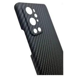 Husa fibra carbon SILKASE pentru OnePlus 9 Pro, aramid kevlar, negru Husa fibra carbon SILKASE pentru OnePlus 9 Pro, aramid kevlar, negru