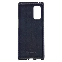 Husa fibra carbon SILKASE pentru OnePlus 8T, aramid kevlar, negru Husa fibra carbon SILKASE pentru OnePlus 8T, aramid kevlar, negru