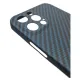 Husa fibra carbon SILKASE pentru iPhone 12 Pro, protectie camera, aramid kevlar, pacific blue (iPhone 12 Pro, H0977) by www.silkase.ro
