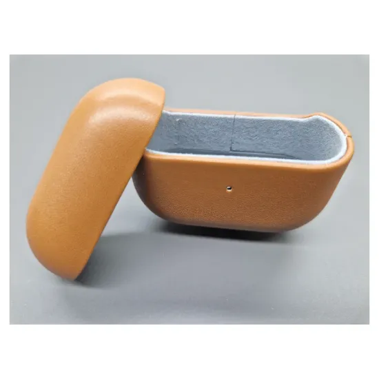 Husa piele Airpods 3, culoare maro (3, H1025) by www.silkase.ro