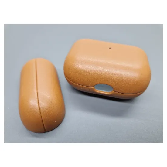 Husa piele Airpods 3, culoare maro (3, H1025) by www.silkase.ro