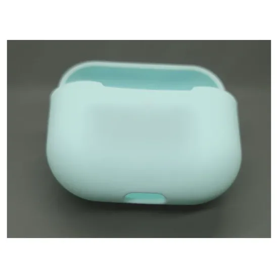 Husa Airpods 3, culoare turcoaz, silicon (3, H1027) by www.silkase.ro