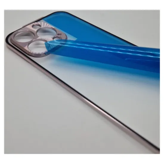 Husa 360 SILKASE pentru Apple iPhone 13 Pro, protectie camera, metal/sticla, roz (iPhone 13 Pro, H1031) by www.silkase.ro