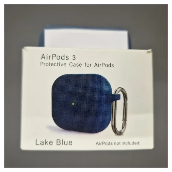 Husa Airpods 3, culoare albastru navy, soft silicon (3, H1048) by www.silkase.ro