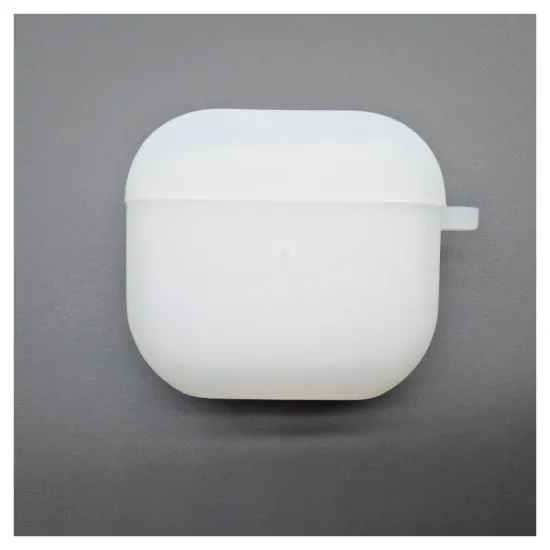 Husa Airpods 3, culoare alb/transparent, soft silicon (3, H1059) by www.silkase.ro