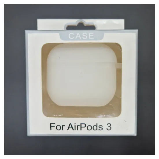 Husa Airpods 3, culoare alb/transparent, soft silicon (3, H1059) by www.silkase.ro