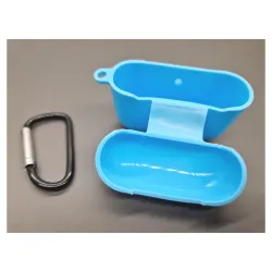 Husa SILKASE Airpods 3, culoare albastru deschis, soft silicon