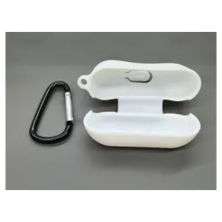 Husa SILKASE Airpods Pro, culoare alb, soft silicon