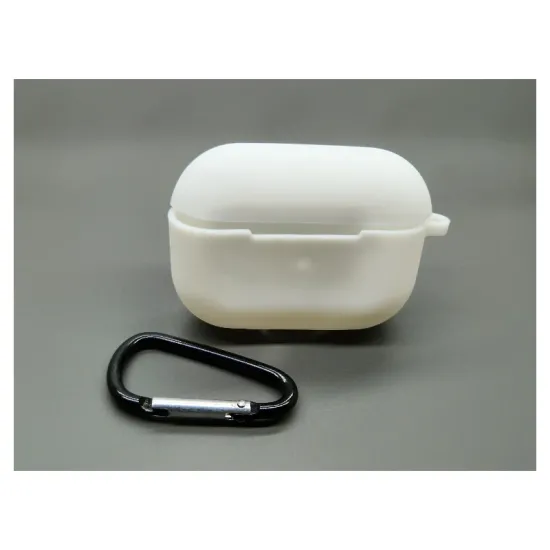 Husa Airpods Pro, culoare alb, soft silicon (Pro, H1062) by www.silkase.ro