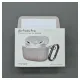 Husa Airpods Pro, culoare bej, soft silicon (Pro, H1066) by www.silkase.ro