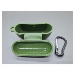 Husa SILKASE Airpods Pro, culoare verde army, soft silicon