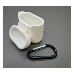 Husa SILKASE Airpods gen.1/2, culoare alb, soft silicon