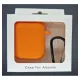 Husa Airpods, culoare portocaliu, soft silicon (2, H1077) by www.silkase.ro