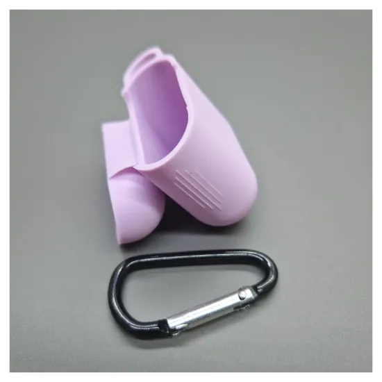 Husa Airpods, culoare violet lavanda, soft silicon (2, H1080) by www.silkase.ro