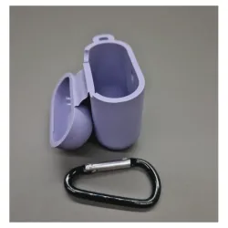 Husa SILKASE Airpods gen.1/2, culoare lavender, soft silicon