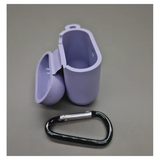 Husa Airpods, culoare lavender, soft silicon (2, H1082) by www.silkase.ro