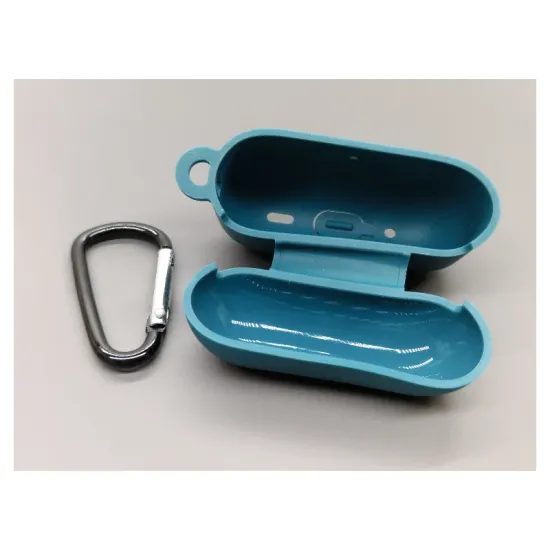 Husa Airpods, culoare turcoaz, soft silicon (2, H1084) by www.silkase.ro