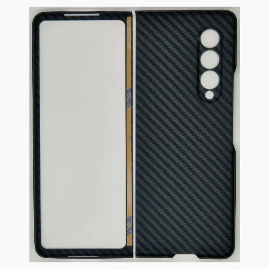 Husa fibra carbon SILKASE pentru Samsung Z Fold 3, aramid kevlar, negru (SILKASE, Telefoane Samsung) by www.silkase.ro Husa fibra carbon SILKASE pentru Samsung Z Fold 3, aramid kevlar, negru (Telefoane Samsung, H1090) by www.silkase.ro