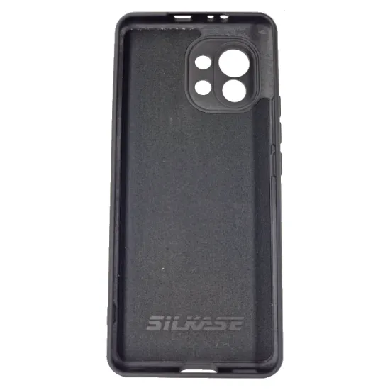 Husa SILKASE pentru Xiaomi Mi 11, protectie camera,soft silicon, culoare negru (Mi 11, H1108) by www.silkase.ro