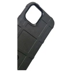 Husa SILKASE pentru Apple iPhone 12 Mini, Rugged shield, cauciuc negru