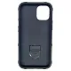 Husa SILKASE pentru Apple iPhone 12 Mini, Rugged shield, cauciuc negru (iPhone 12 Mini, H1125) by www.silkase.ro