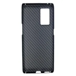 Husa fibra de carbon SILKASE pentru Oppo Reno 6 Pro, aramid kevlar, negru mat