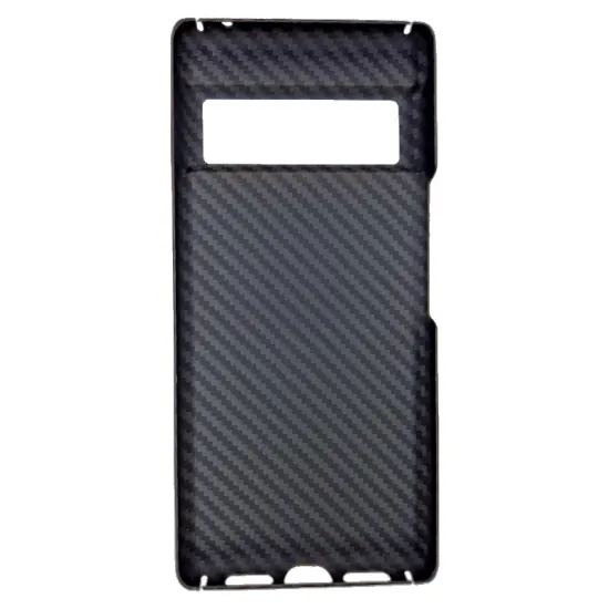 Husa fibra carbon SILKASE pentru Google Pixel 6 Pro, aramid kevlar, negru (Telefoane Google, H1145) by www.silkase.ro